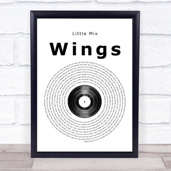 Little Mix Wings Vinyl Record Song Lyric Music Gift Poster Print