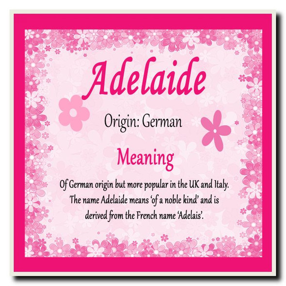 Adelaide Name Meaning Coaster