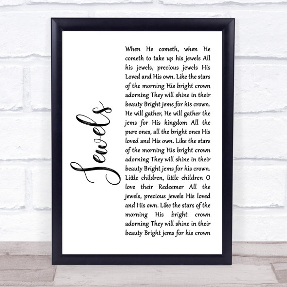 Alison Krauss and the Cox Family Jewels White Script Song Lyric Music Gift Poster Print