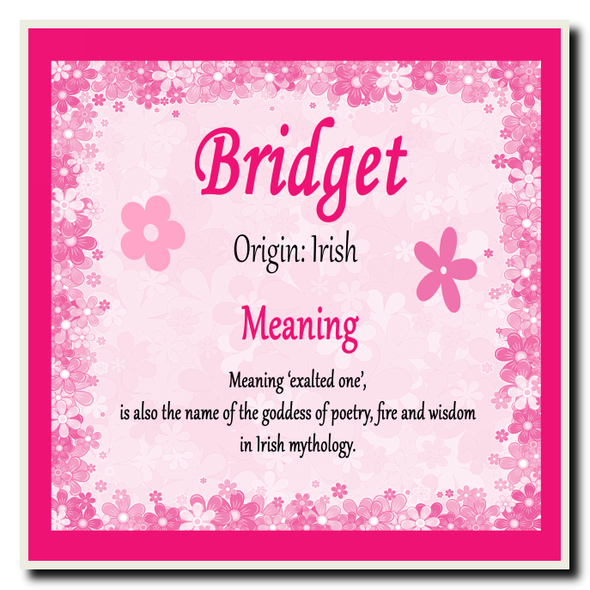 Bridget Name Meaning Coaster