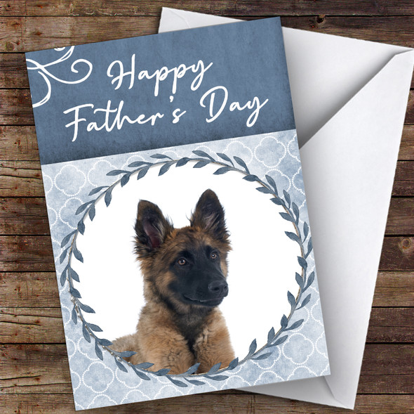 Belgian Shepherd Tervuren Dog Traditional Animal Customised Father's Day Card