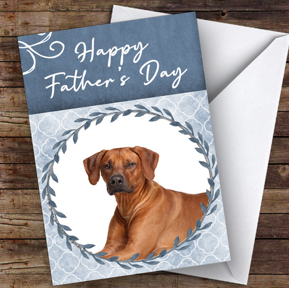 Rhodesian Ridgeback Dog Traditional Animal Customised Father's Day Card