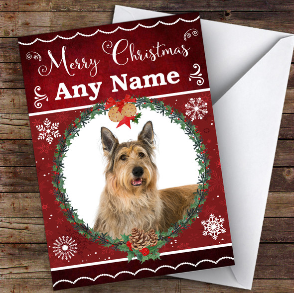 Berger De Picardie Dog Traditional Animal Customised Christmas Card