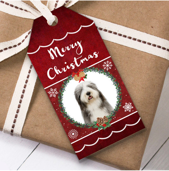 Old English Sheepdog Dog Christmas Gift Tags