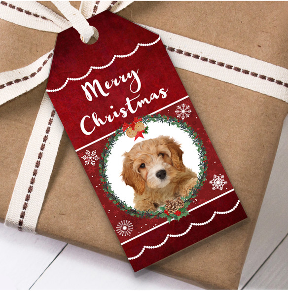 Cavapoo Dog Christmas Gift Tags
