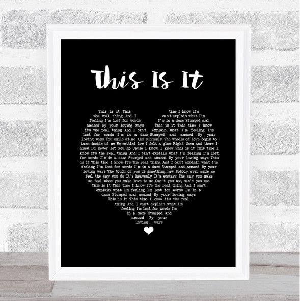 Melba Moore This Is It Black Heart Song Lyric Quote Print