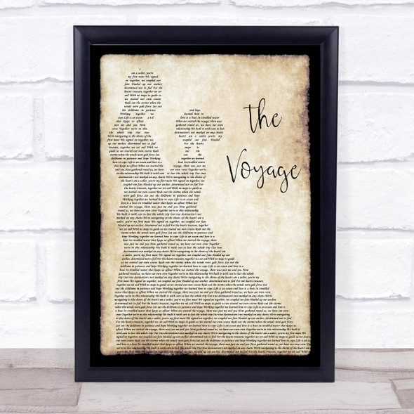 Christy Moore The Voyage Man Lady Dancing Song Lyric Quote Print