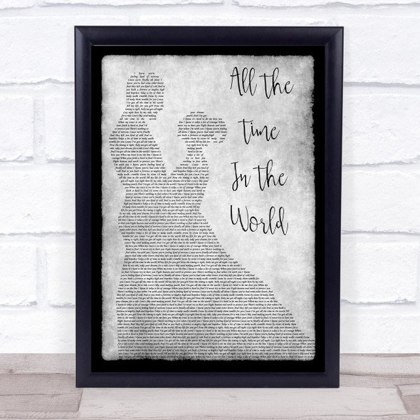 Boyzone All The Time In The World Man Lady Dancing Grey Song Lyric Quote Print