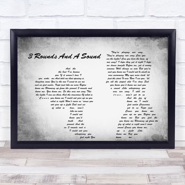 Blind Pilot 3 Rounds And A Sound Man Lady Couple Grey Song Lyric Quote Quote Print