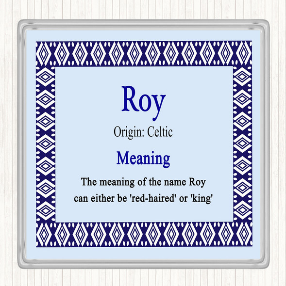 Roy Name Meaning Coaster Blue