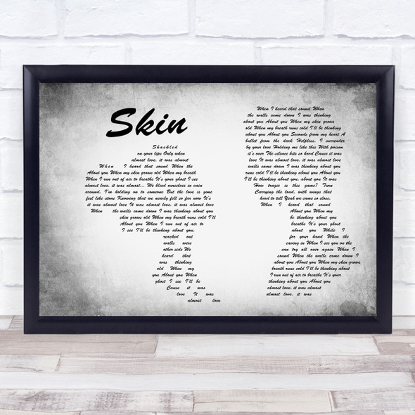 Rag'n'Bone Man Skin Man Lady Couple Grey Song Lyric Quote Print