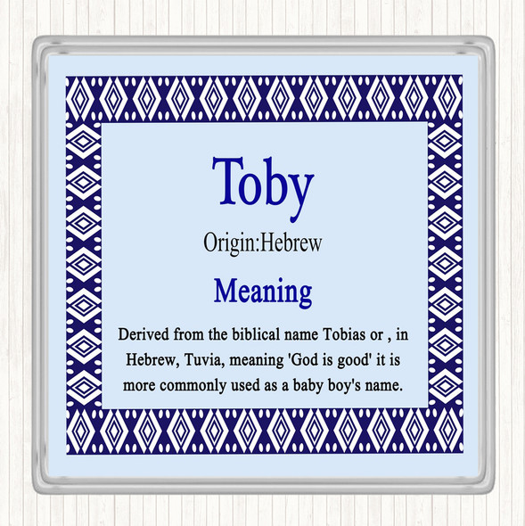 Toby Name Meaning Coaster Blue