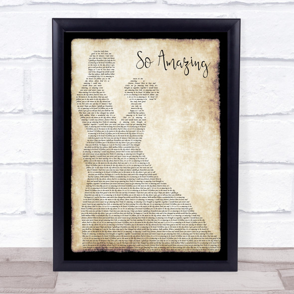 Luther Vandross So Amazing Man Lady Dancing Song Lyric Wall Art Print