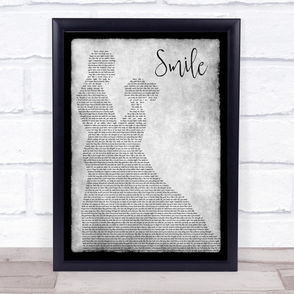 Uncle Kracker Smile Grey Man Lady Dancing Song Lyric Wall Art Print