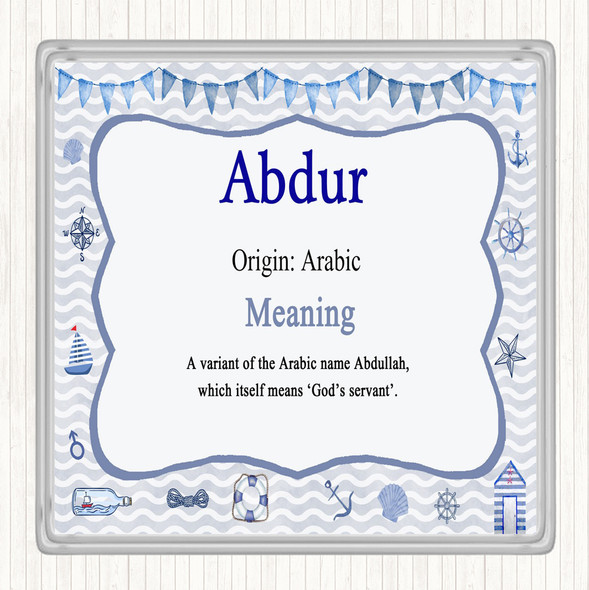 Abdur Name Meaning Coaster Nautical