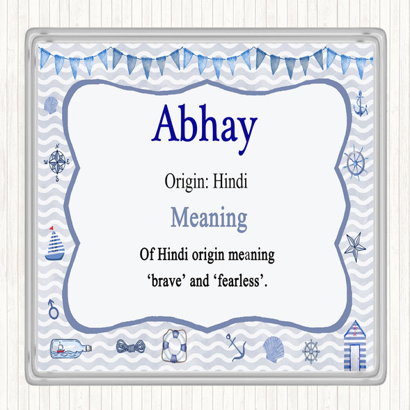 Abhay Name Meaning Coaster Nautical