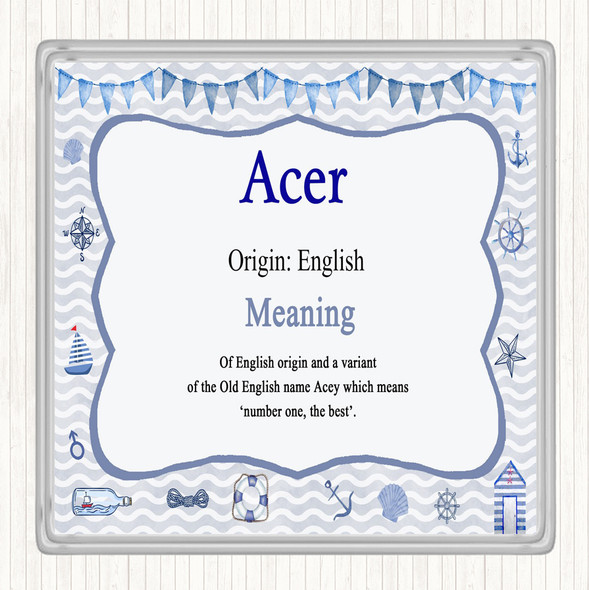 Acer Name Meaning Coaster Nautical