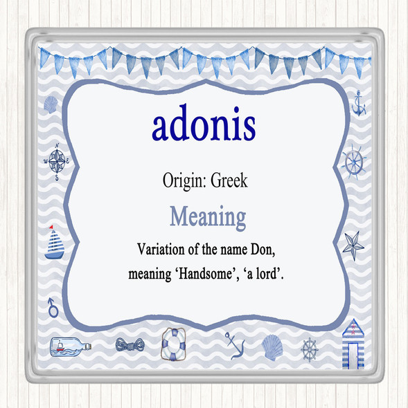 Adonis Name Meaning Coaster Nautical