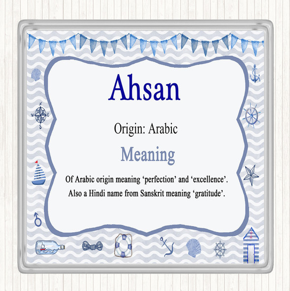Ahsan Name Meaning Coaster Nautical