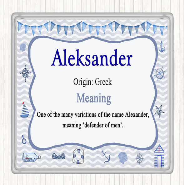 Aleksander Name Meaning Coaster Nautical