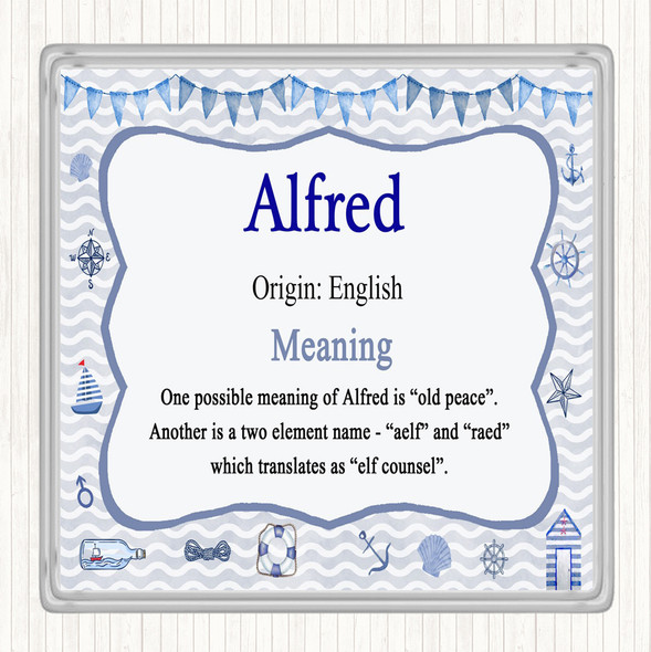 Alfred Name Meaning Coaster Nautical