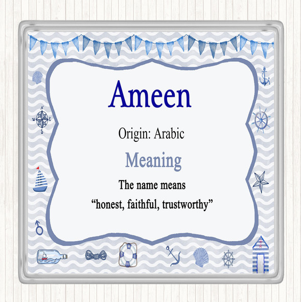 Ameen Name Meaning Coaster Nautical