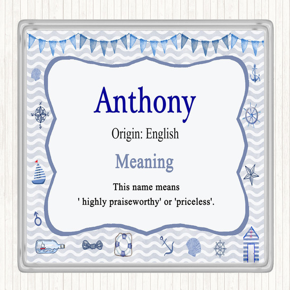 Anthony Name Meaning Coaster Nautical