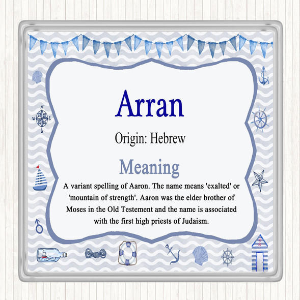 Arran Name Meaning Coaster Nautical