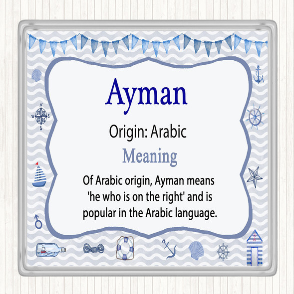 Ayman Name Meaning Coaster Nautical