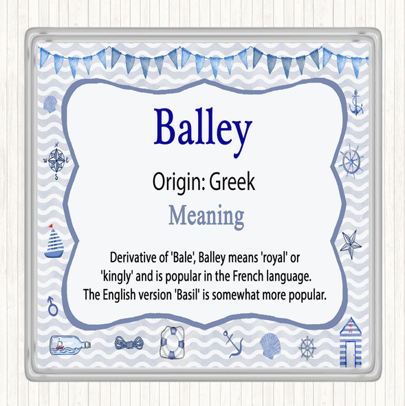 Balley Name Meaning Coaster Nautical