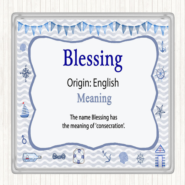 Blessing Name Meaning Coaster Nautical