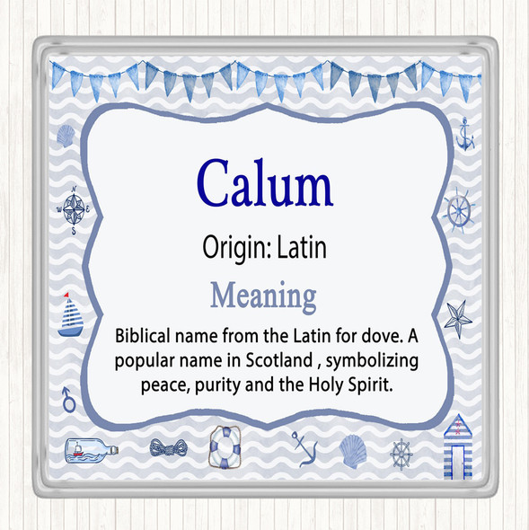 Calum Name Meaning Coaster Nautical