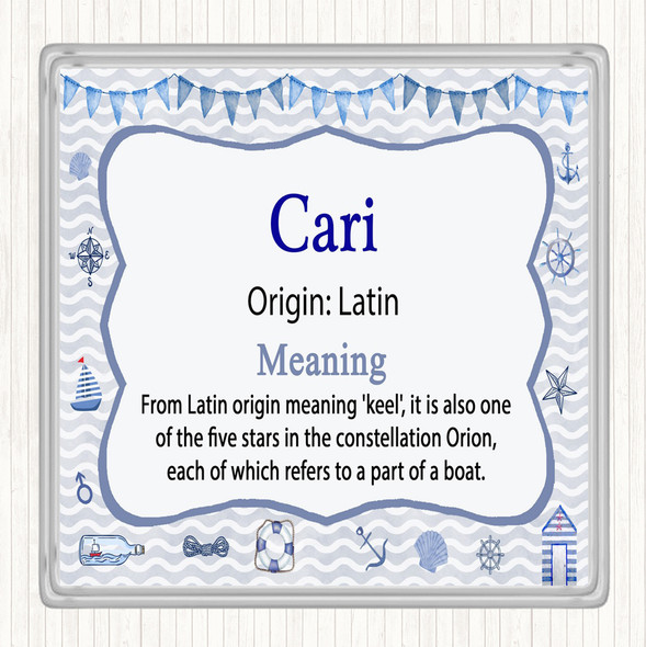 Cari Name Meaning Coaster Nautical