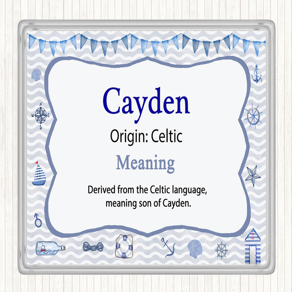 Cayden Name Meaning Coaster Nautical