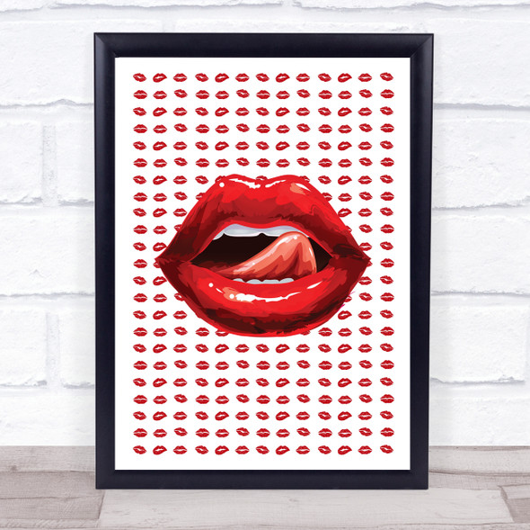 Lippy Lips Decorative Wall Art Print