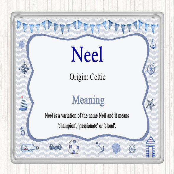 Neel Name Meaning Coaster Nautical