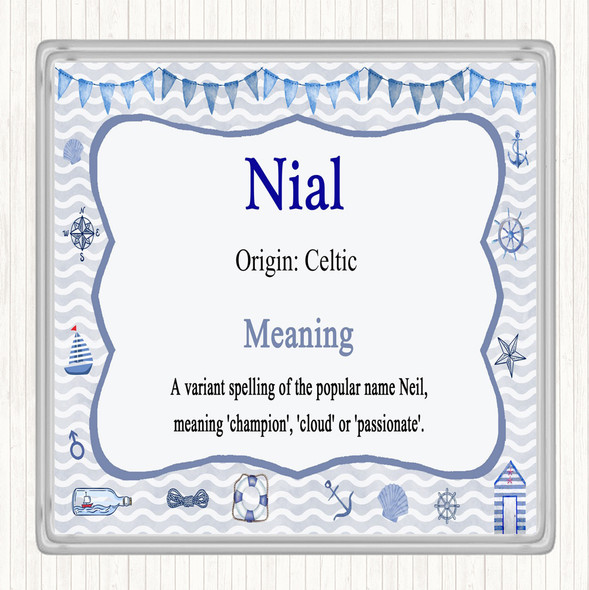 Nial Name Meaning Coaster Nautical