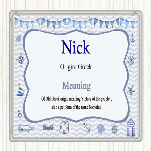 Nick Name Meaning Coaster Nautical