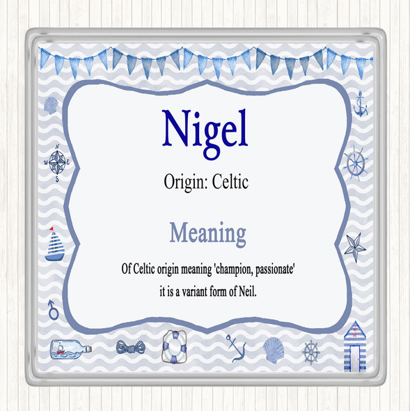 Nigel Name Meaning Coaster Nautical