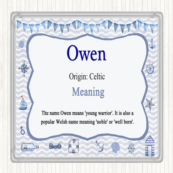 Owen Name Meaning Coaster Nautical