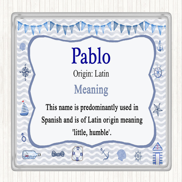 Pablo Name Meaning Coaster Nautical