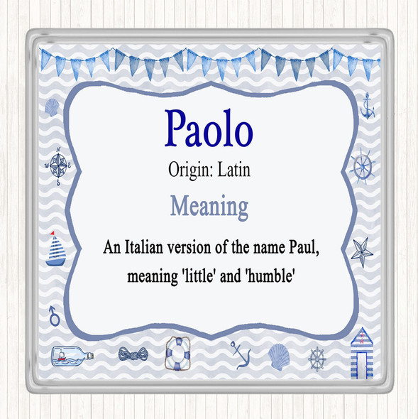 Paolo Name Meaning Coaster Nautical