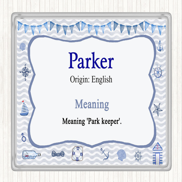 Parker Name Meaning Magnet Nautical Party Animal Print