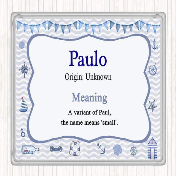 Paulo Name Meaning Coaster Nautical