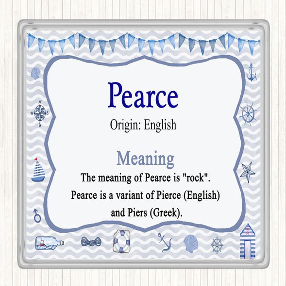 Pearce Name Meaning Coaster Nautical