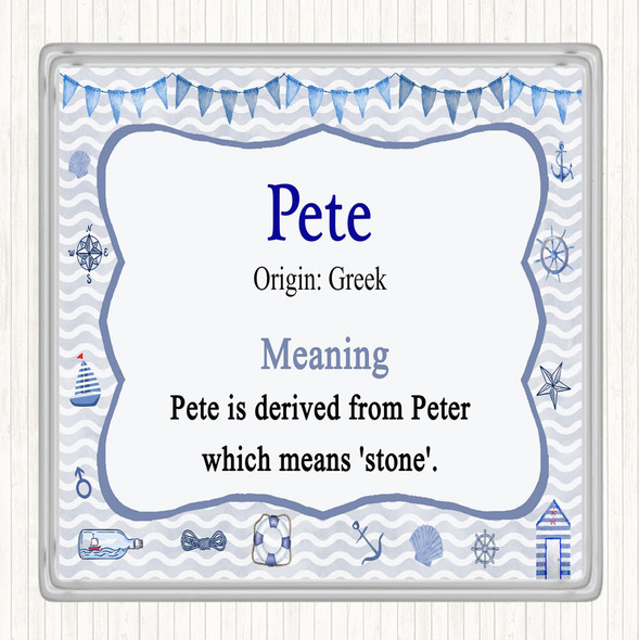 Pete Name Meaning Coaster Nautical