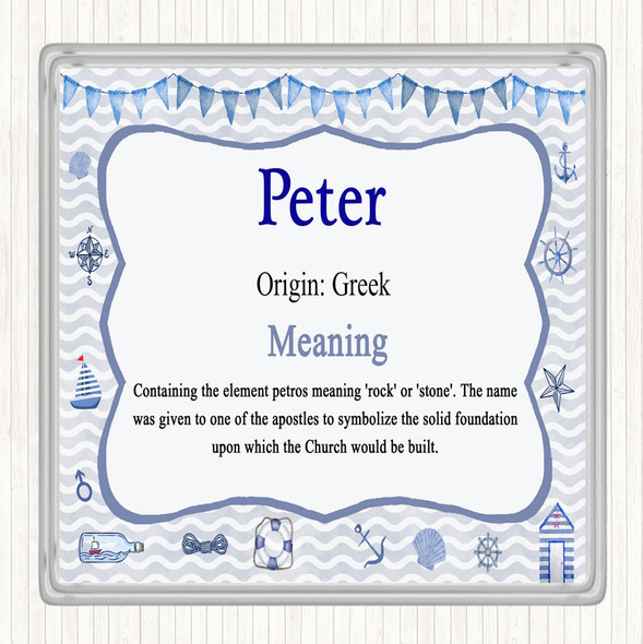 Peter Name Meaning Coaster Nautical