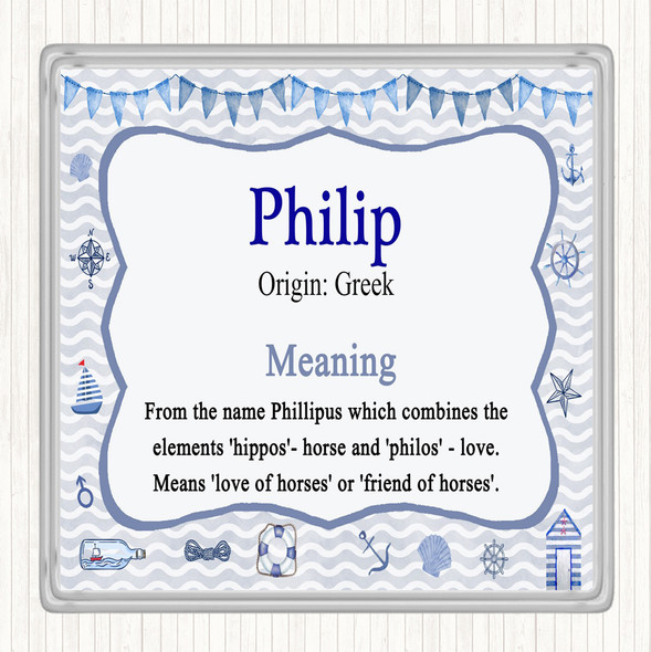 Philip Name Meaning Coaster Nautical