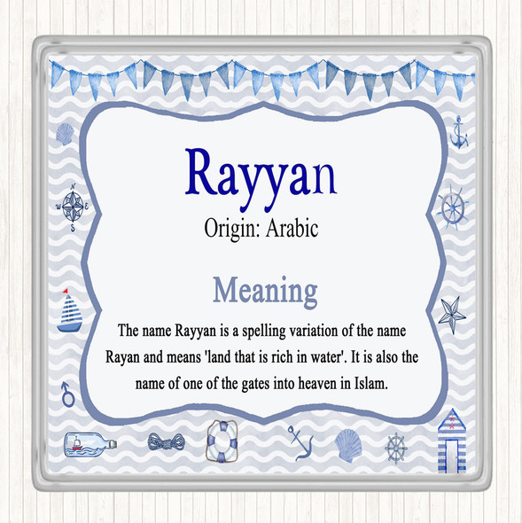Rayyan Name Meaning Coaster Nautical