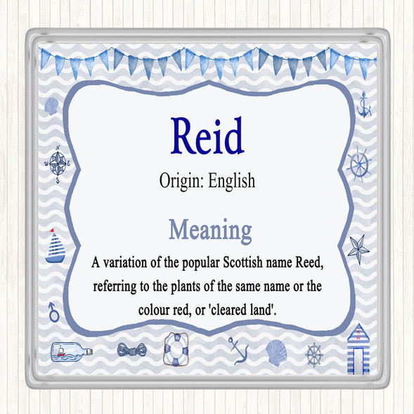 Reid Name Meaning Coaster Nautical